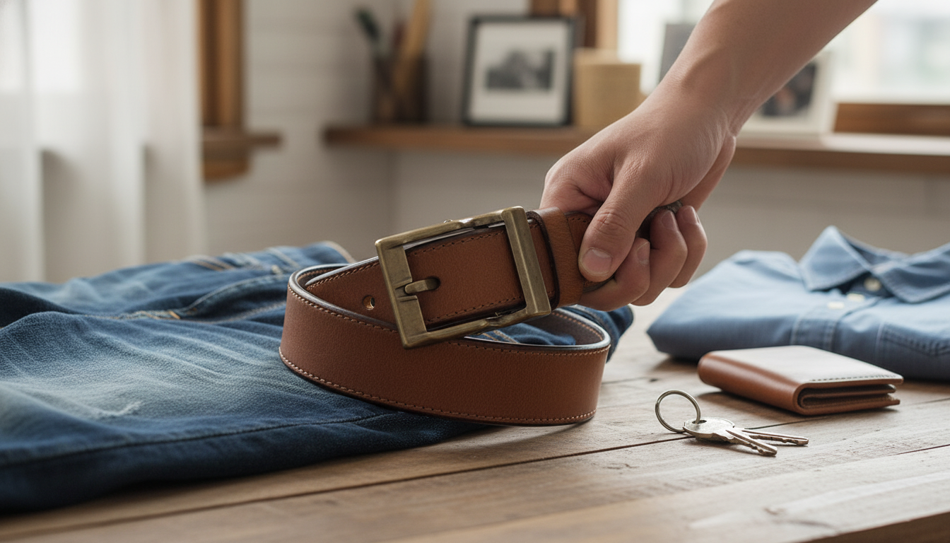 1.5 Inch Retro Leather Jeans Belt: Fit, Style, Care