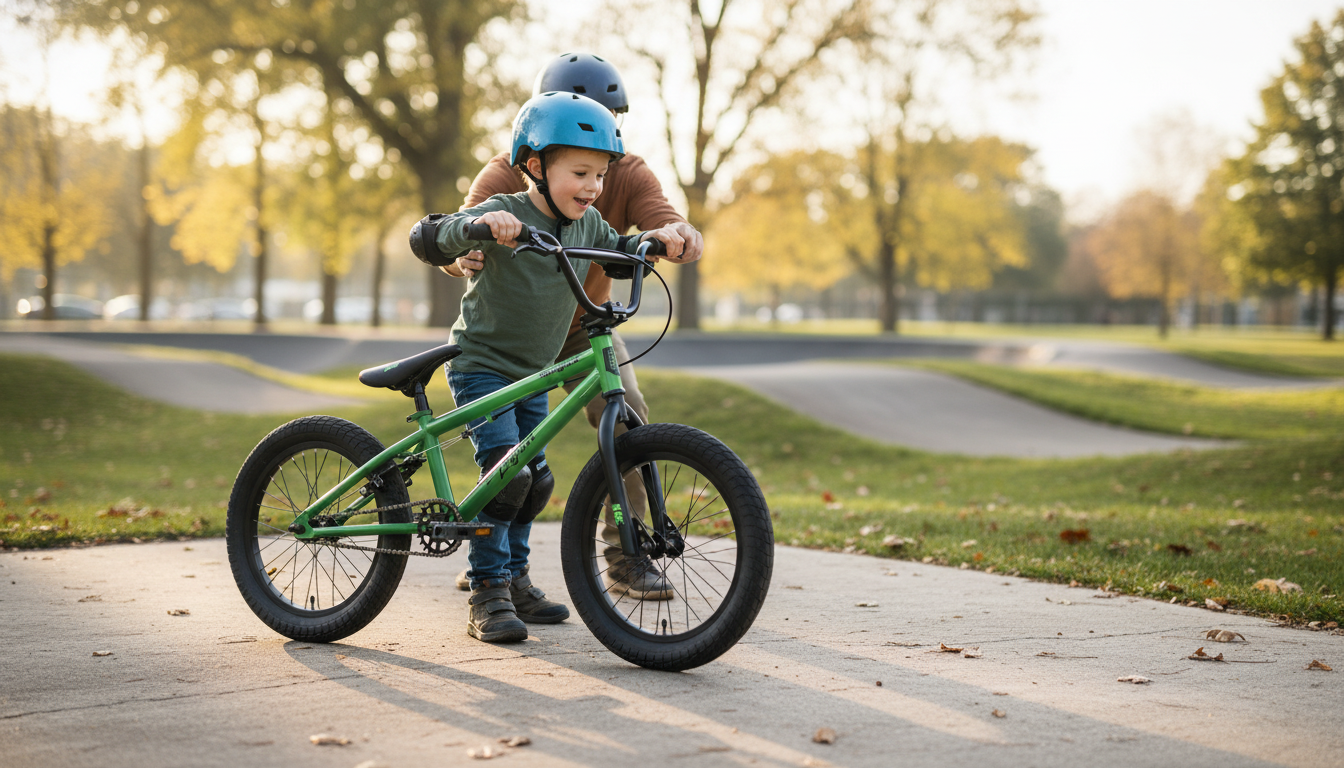 16-Inch Kids Freestyle BMX Bike: Hi-Ten Steel Beginner
