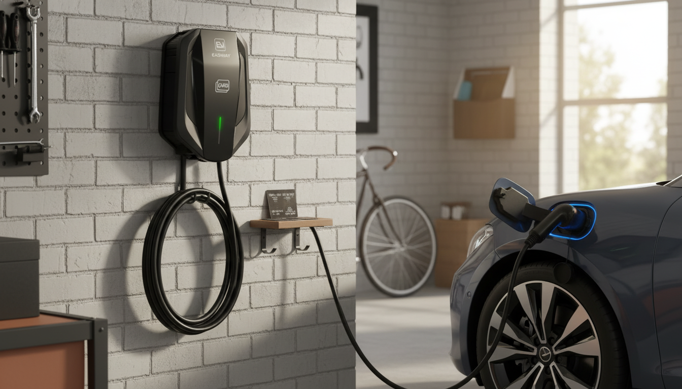 32A 7kW Type 2 Wall EV Charger With RFID Card Access