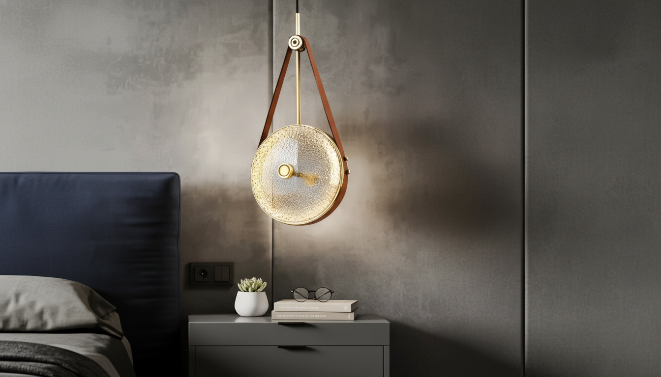 Brass & Glass Globe Pendant: Minimalist Hanging Light