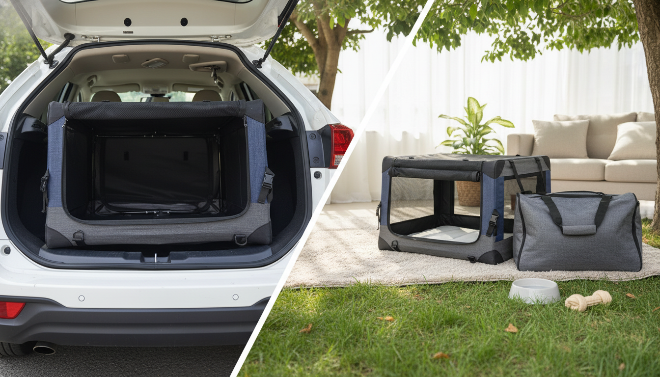 Portable Foldable Dog Kennel: Car, Home & Outdoor Guide