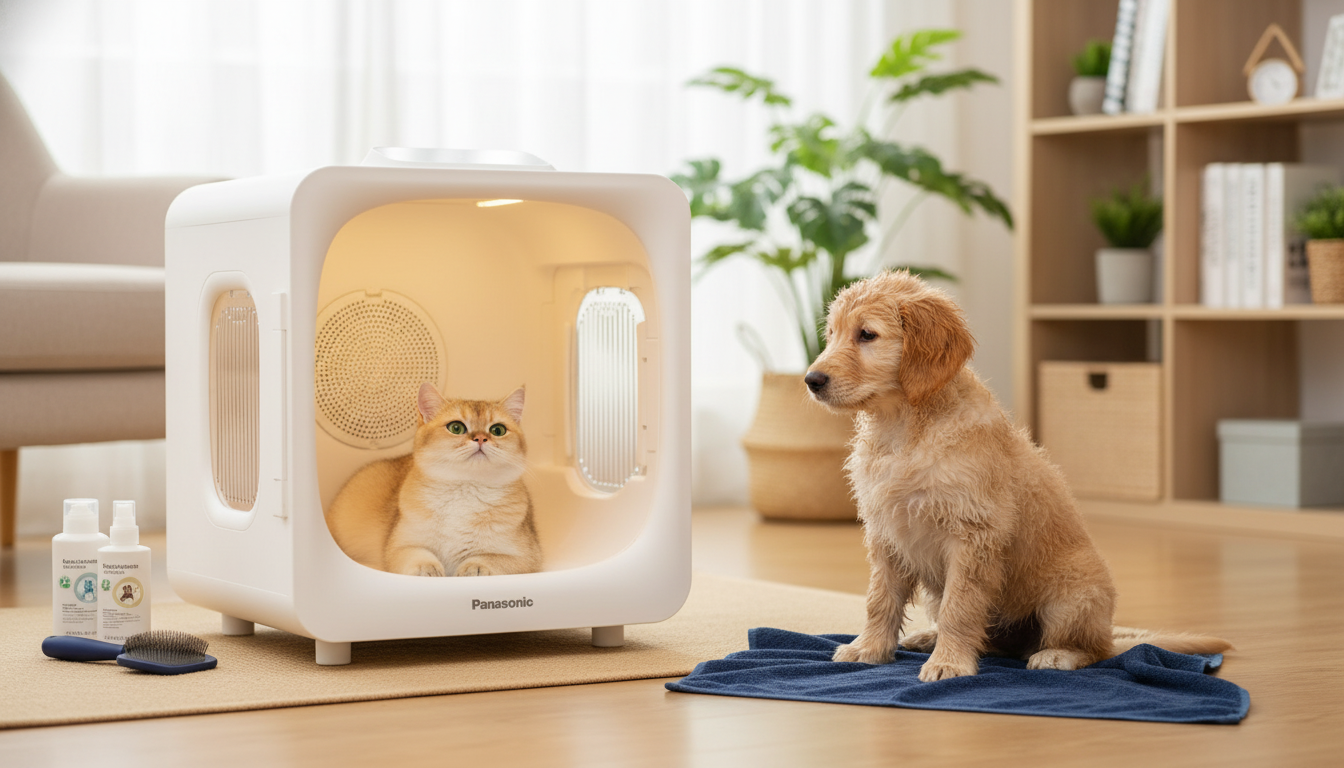 Ultra-Quiet Pet Dryer Box for Calm Cat & Dog Drying